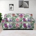 Tropical Cattleya Pattern Print Sofa Cover
