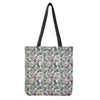 Tropical Cattleya Pattern Print Tote Bag