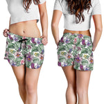 Tropical Cattleya Pattern Print Women's Shorts