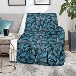Tropical Denim Jeans Pattern Print Blanket