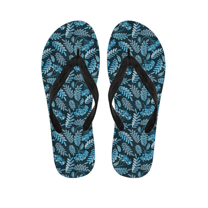 Tropical Denim Jeans Pattern Print Flip Flops