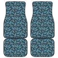 Tropical Denim Jeans Pattern Print Front and Back Car Floor Mats