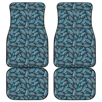 Tropical Denim Jeans Pattern Print Front and Back Car Floor Mats