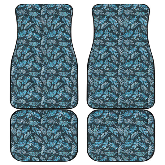 Tropical Denim Jeans Pattern Print Front and Back Car Floor Mats