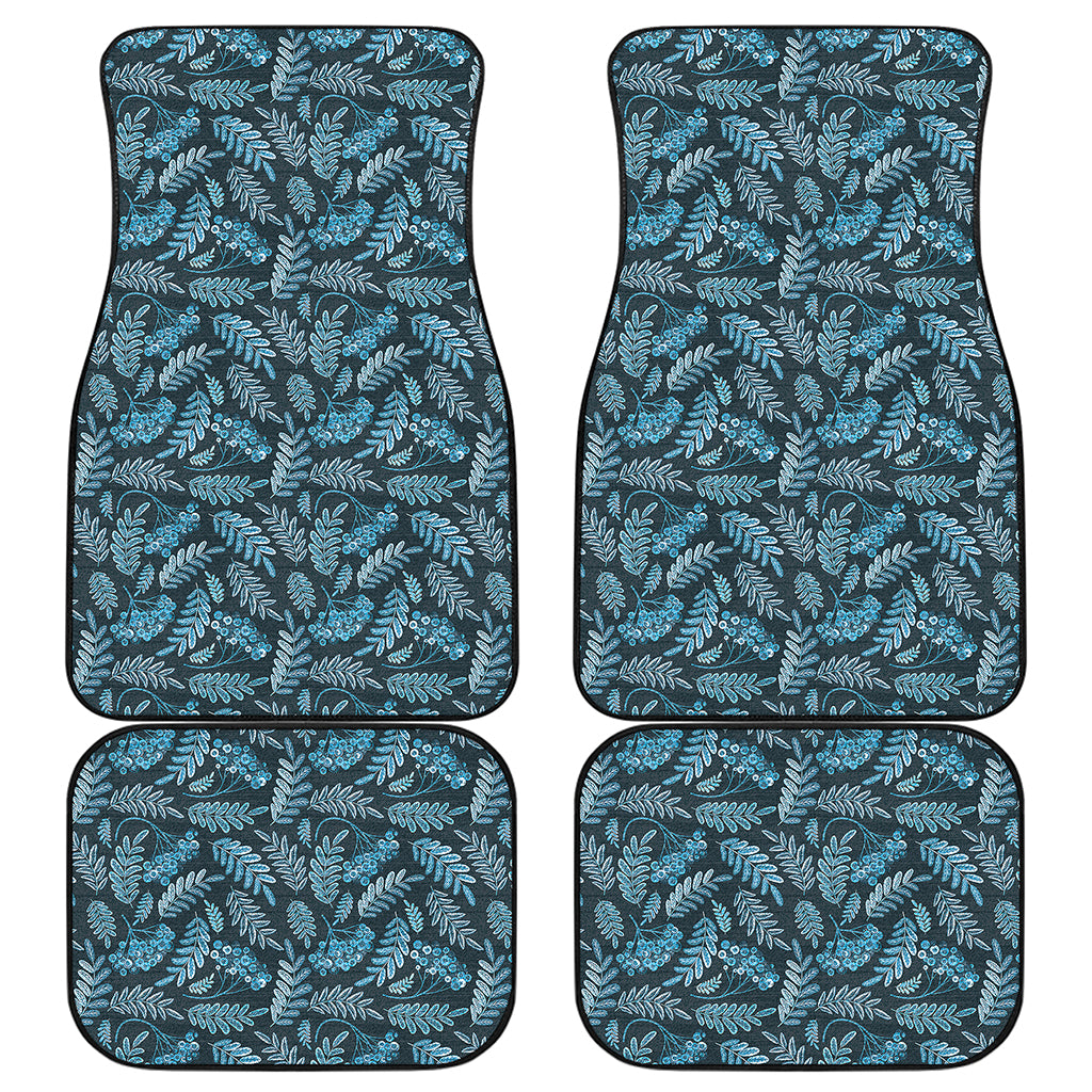 Tropical Denim Jeans Pattern Print Front and Back Car Floor Mats