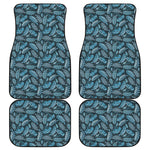Tropical Denim Jeans Pattern Print Front and Back Car Floor Mats