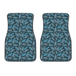 Tropical Denim Jeans Pattern Print Front Car Floor Mats