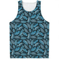 Tropical Denim Jeans Pattern Print Men's Tank Top