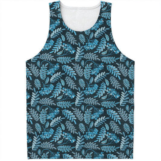 Tropical Denim Jeans Pattern Print Men's Tank Top