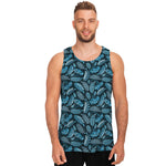 Tropical Denim Jeans Pattern Print Men's Tank Top