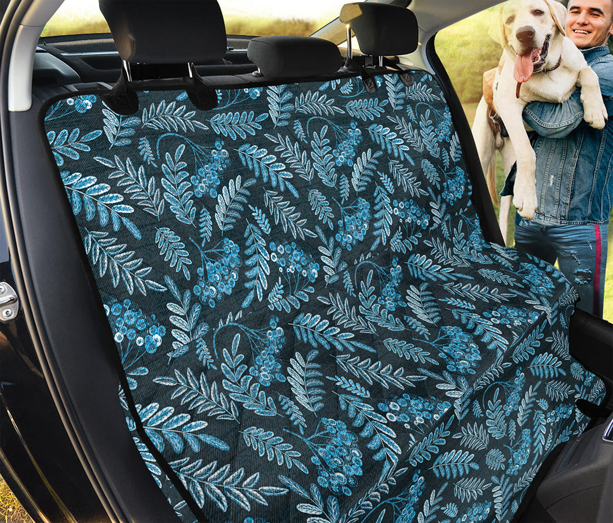 Tropical Denim Jeans Pattern Print Pet Car Back Seat Cover