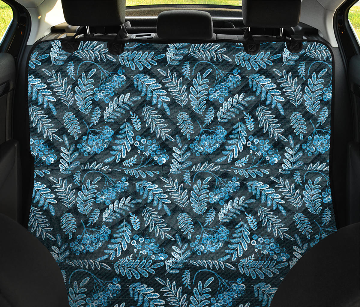 Tropical Denim Jeans Pattern Print Pet Car Back Seat Cover