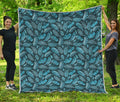 Tropical Denim Jeans Pattern Print Quilt