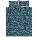 Tropical Denim Jeans Pattern Print Quilt Bed Set