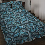 Tropical Denim Jeans Pattern Print Quilt Bed Set