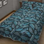 Tropical Denim Jeans Pattern Print Quilt Bed Set