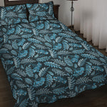 Tropical Denim Jeans Pattern Print Quilt Bed Set