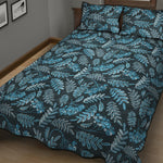 Tropical Denim Jeans Pattern Print Quilt Bed Set
