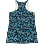 Tropical Denim Jeans Pattern Print Women's Racerback Tank Top