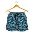 Tropical Denim Jeans Pattern Print Women's Shorts