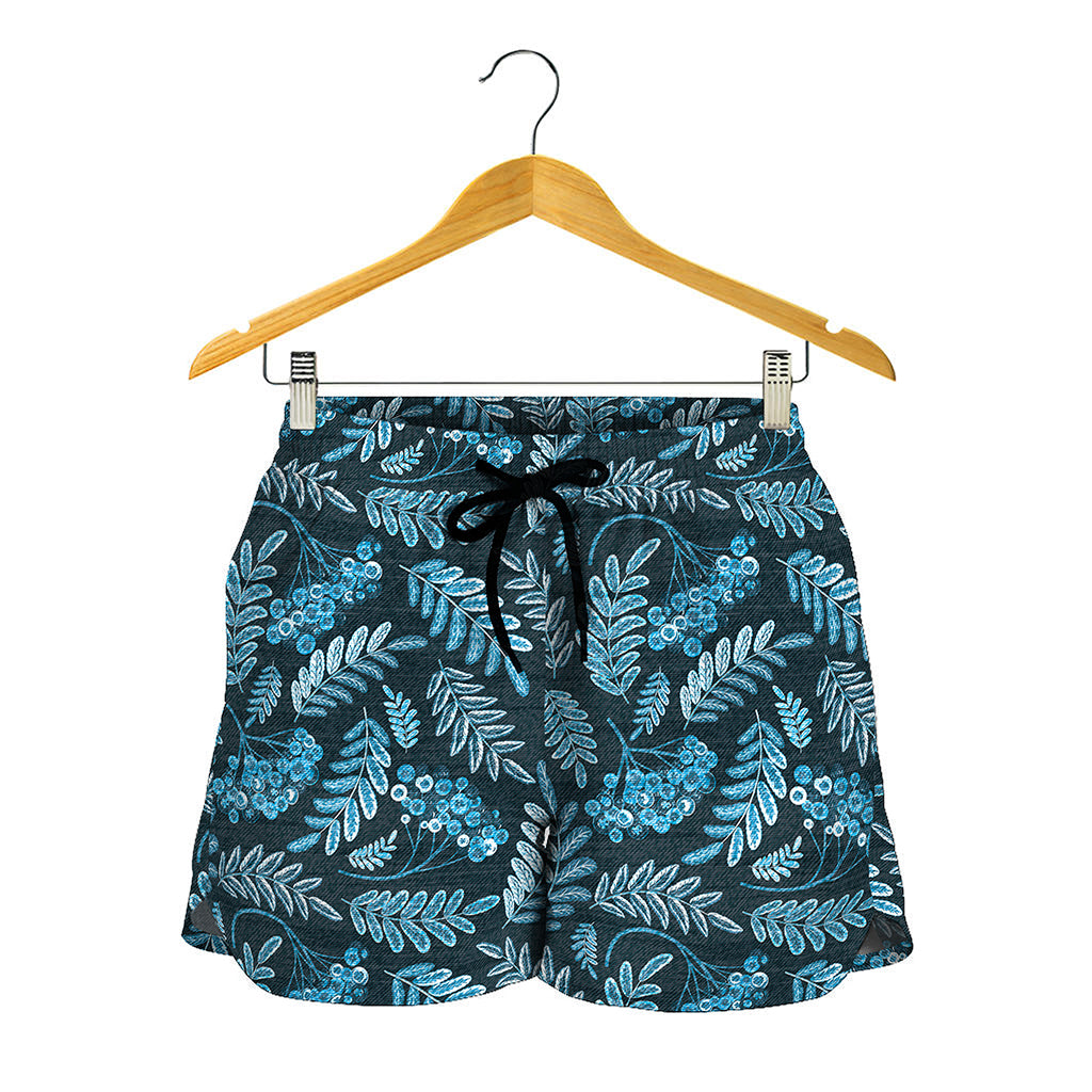 Tropical Denim Jeans Pattern Print Women's Shorts