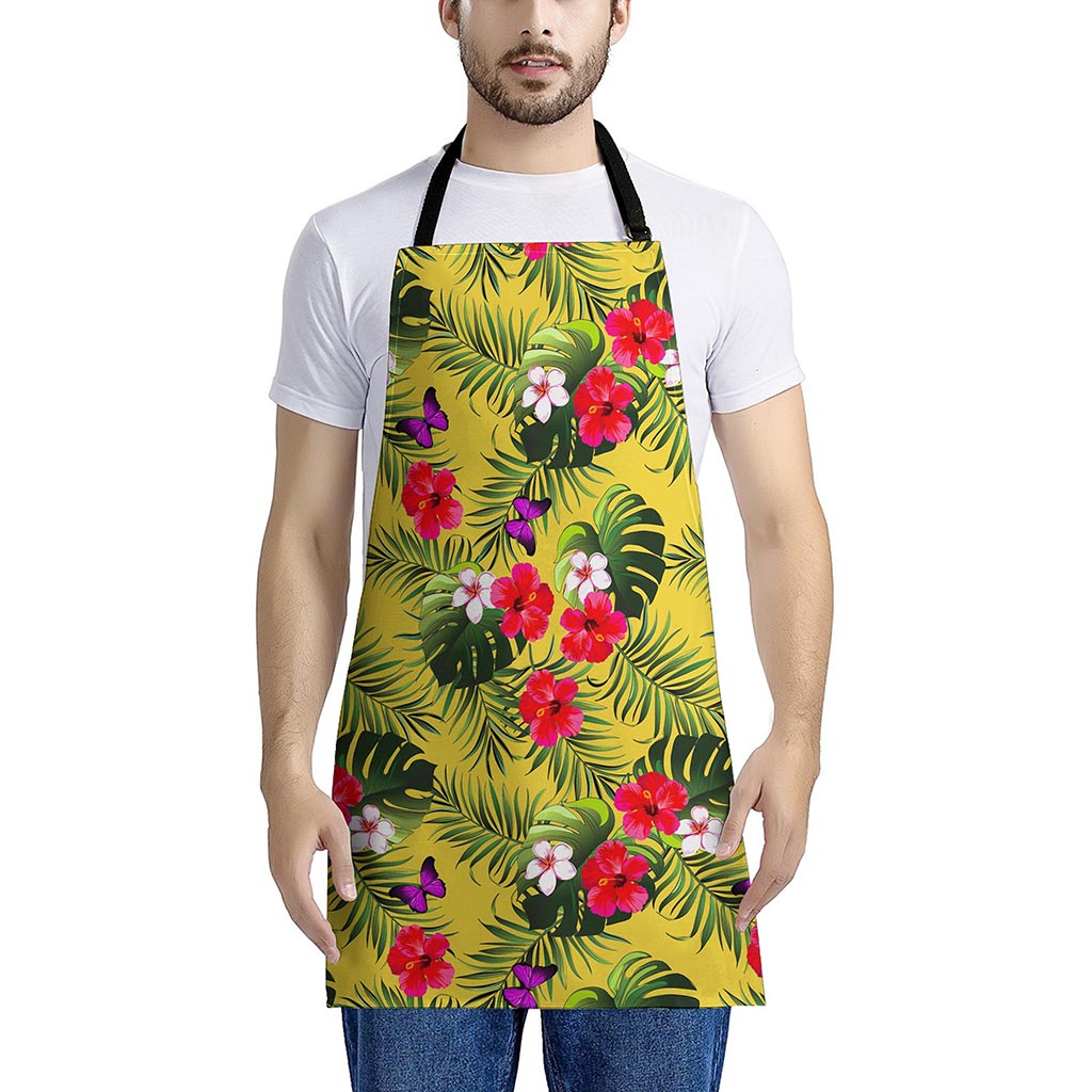 Tropical Exotic Hawaiian Pattern Print Apron