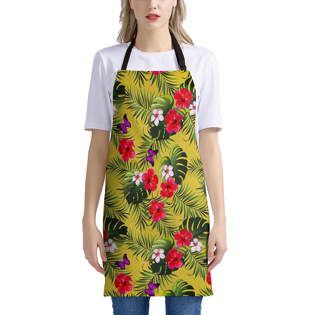 Tropical Exotic Hawaiian Pattern Print Apron