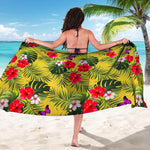 Tropical Exotic Hawaiian Pattern Print Beach Sarong Wrap