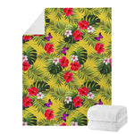 Tropical Exotic Hawaiian Pattern Print Blanket