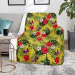 Tropical Exotic Hawaiian Pattern Print Blanket