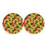 Tropical Exotic Hawaiian Pattern Print Car Coasters