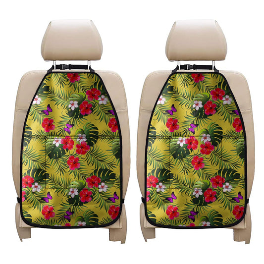 Tropical Exotic Hawaiian Pattern Print Car Seat Organizers
