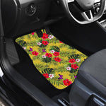 Tropical Exotic Hawaiian Pattern Print Front and Back Car Floor Mats