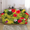 Tropical Exotic Hawaiian Pattern Print Loveseat Slipcover