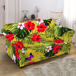 Tropical Exotic Hawaiian Pattern Print Loveseat Slipcover