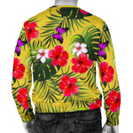 Tropical Exotic Hawaiian Pattern Print Men's Crewneck Sweatshirt GearFrost