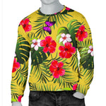 Tropical Exotic Hawaiian Pattern Print Men's Crewneck Sweatshirt GearFrost