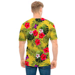 Tropical Exotic Hawaiian Pattern Print Men's T-Shirt
