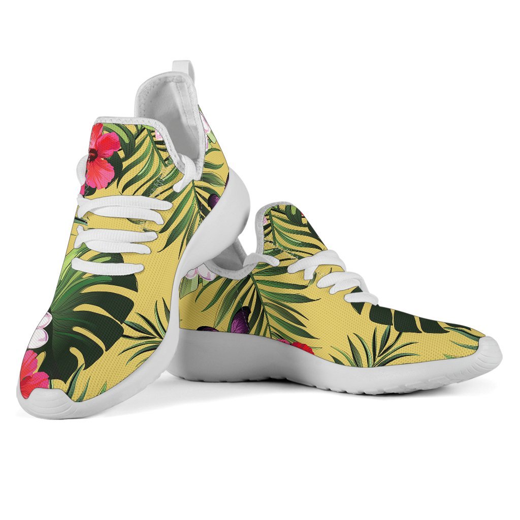 Tropical Exotic Hawaiian Pattern Print Mesh Knit Shoes GearFrost