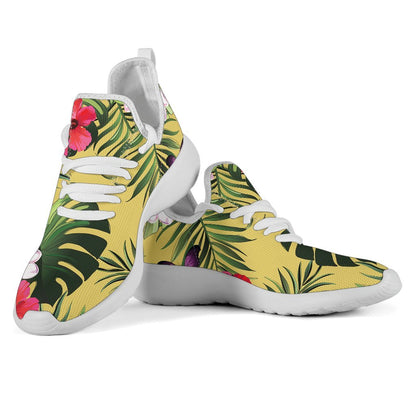 Tropical Exotic Hawaiian Pattern Print Mesh Knit Shoes GearFrost