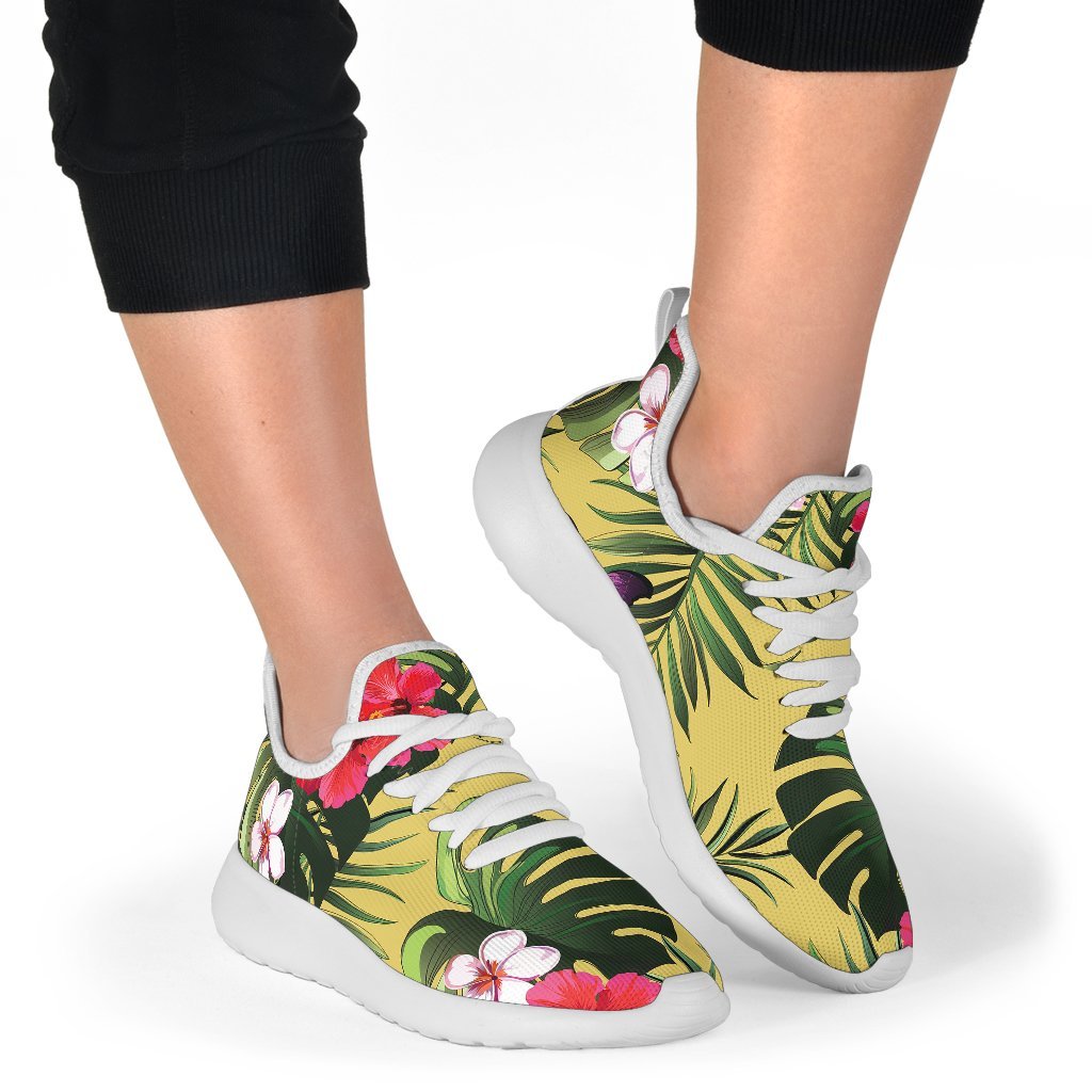 Tropical Exotic Hawaiian Pattern Print Mesh Knit Shoes GearFrost