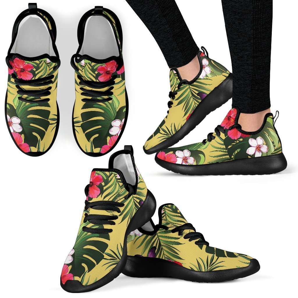 Tropical Exotic Hawaiian Pattern Print Mesh Knit Shoes GearFrost