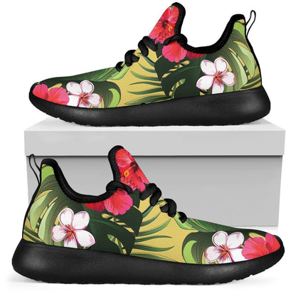Tropical Exotic Hawaiian Pattern Print Mesh Knit Shoes GearFrost