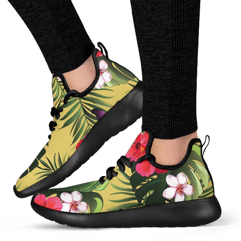 Tropical Exotic Hawaiian Pattern Print Mesh Knit Shoes GearFrost