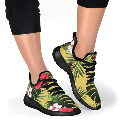 Tropical Exotic Hawaiian Pattern Print Mesh Knit Shoes GearFrost
