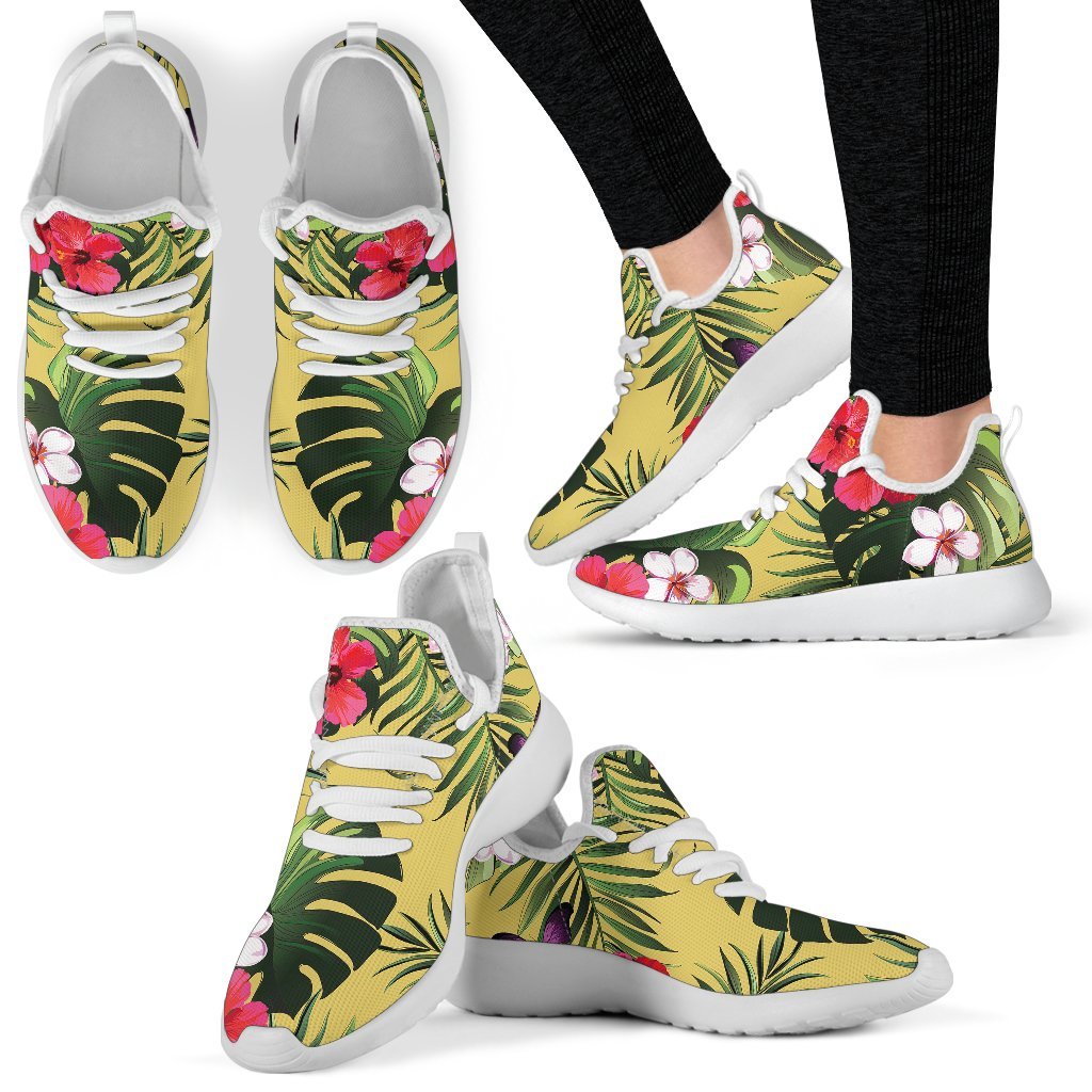 Tropical Exotic Hawaiian Pattern Print Mesh Knit Shoes GearFrost