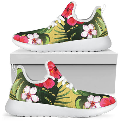 Tropical Exotic Hawaiian Pattern Print Mesh Knit Shoes GearFrost