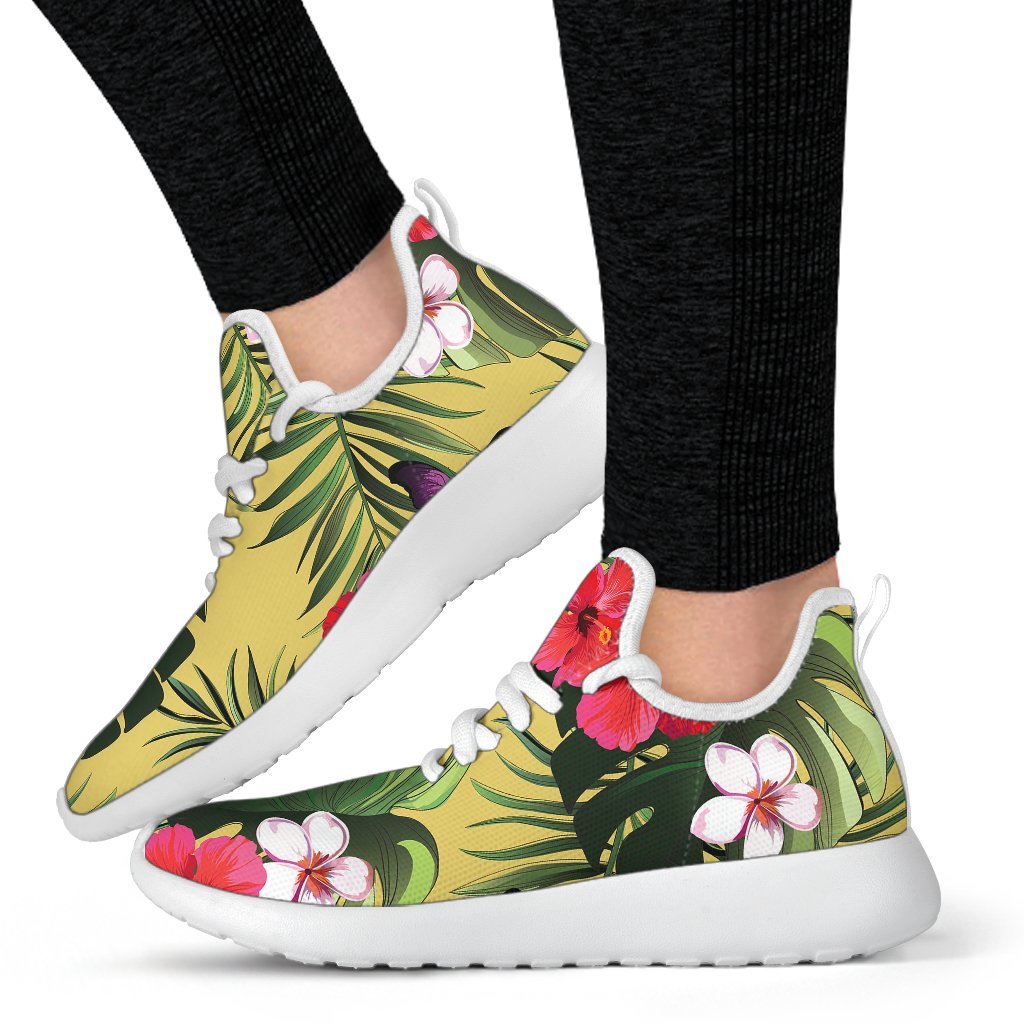 Tropical Exotic Hawaiian Pattern Print Mesh Knit Shoes GearFrost