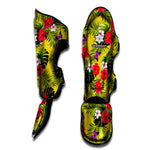 Tropical Exotic Hawaiian Pattern Print Muay Thai Shin Guard