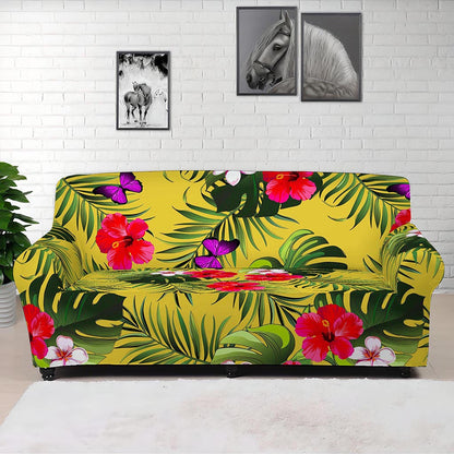 Tropical Exotic Hawaiian Pattern Print Sofa Cover